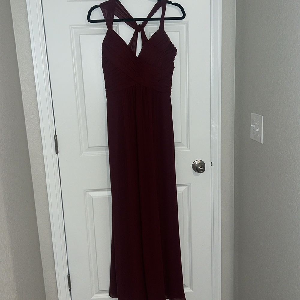 Burgundy Bridesmaids Dress